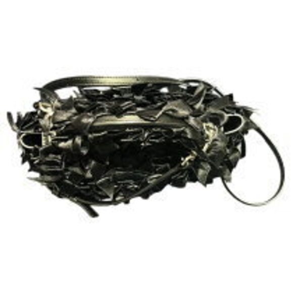 Balenciaga Hourglass XS Black Satin Leather Shoulder Bag - Picture 4 of 11